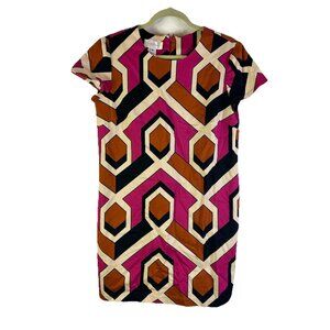 Coreylynncalter Rainbow Geometric Print Shirt Dress